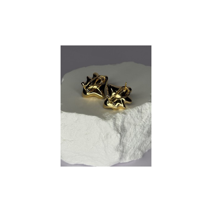 925 STERLING SILVER GOLD PLATED PEARL EARRINGS LENGTH 0.9 INCH