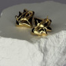 925 STERLING SILVER GOLD PLATED PEARL EARRINGS LENGTH 0.9 INCH