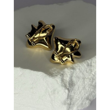 925 STERLING SILVER GOLD PLATED PEARL EARRINGS LENGTH 0.9 INCH