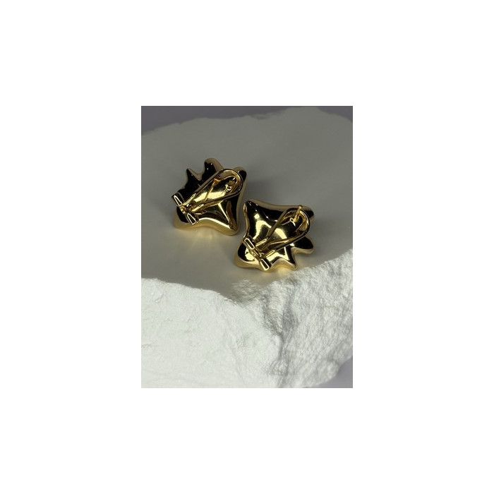 925 STERLING SILVER GOLD PLATED PEARL EARRINGS LENGTH 0.9 INCH