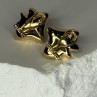 925 STERLING SILVER GOLD PLATED PEARL EARRINGS LENGTH 0.9 INCH