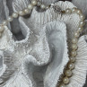14K White Gold Pearl Necklace Length 23 Inch