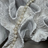 14K White Gold Pearl Necklace Length 23 Inch