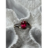 925 Sterling Silver & 10k Yellow Gold Ruby Ring Size 6