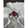 925 Sterling Silver & 10k Yellow Gold Ruby Ring Size 6