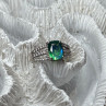 925 Sterling Silver Spinel & Beryl Ring Size 7.5
