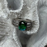 925 Sterling Silver Spinel & Beryl Ring Size 7.5