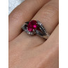 925 Sterling Silver Ruby Ring Size 6
