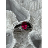 925 Sterling Silver Ruby Ring Size 6