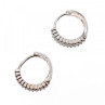 925 Sterling Silver White Sapphires Earrings