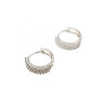 925 STERLING SILVER WHITE SAPPHIRES EARRINGS