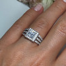 925 Sterling Silver CZ Ring Size 6