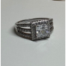 925 Sterling Silver CZ Ring Size 6