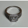 925 Sterling Silver CZ Ring Size 6