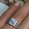 925 Sterling Silver CZ Ring Size 6
