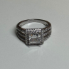 925 Sterling Silver CZ Ring Size 6