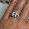 925 Sterling Silver CZ Ring Size 6