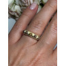 925 STERLING SILVER GOLD PLATED PEARLS RING SIZE 6