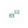 925 Sterling Silver Blue Topaz Earrings