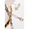 925 Sterling Silver Blue Topaz Earrings