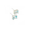 925 Sterling Silver Blue Topaz Earrings