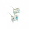 925 Sterling Silver Blue Topaz Earrings