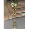 GOLD PLATED PEARL NECKLACE APPROX LENGTH 30 INCH THE BOTTOM OF PENDANT 3 INCH