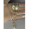 GOLD PLATED PEARL NECKLACE APPROX LENGTH 30 INCH THE BOTTOM OF PENDANT 3 INCH