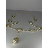 GOLD PLATED PEARL NECKLACE APPROX LENGTH 30 INCH THE BOTTOM OF PENDANT 3 INCH