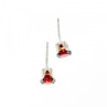 925 Sterling Silver Garnet Earrings