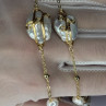 GOLD PLATED PEARL NECKLACE APPROX LENGTH 32 INCH BOTTOM OF PENDANT 4 INCH