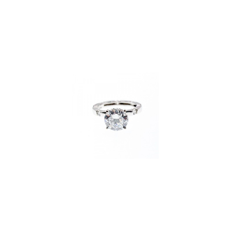 925 Sterling Silver CZ Ring Size 6