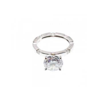 925 Sterling Silver CZ Ring Size 6
