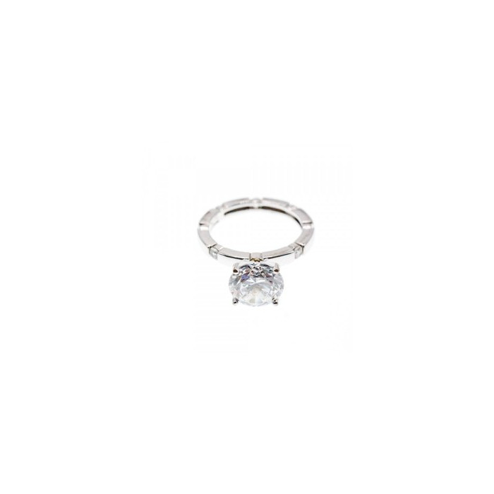 925 Sterling Silver CZ Ring Size 6