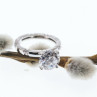 925 Sterling Silver CZ Ring Size 6
