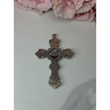 925 Sterling Silver Cross Length 2.3 In