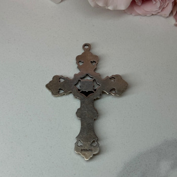 925 Sterling Silver Cross Length 2.3 In
