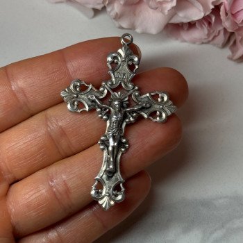 925 Sterling Silver Cross Length 2.3 In