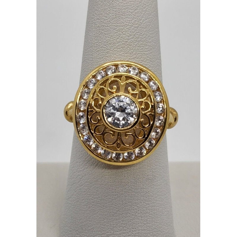 925 Sterling Silver CZ Ring Size 7.5