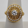 925 Sterling Silver CZ Ring Size 7.5