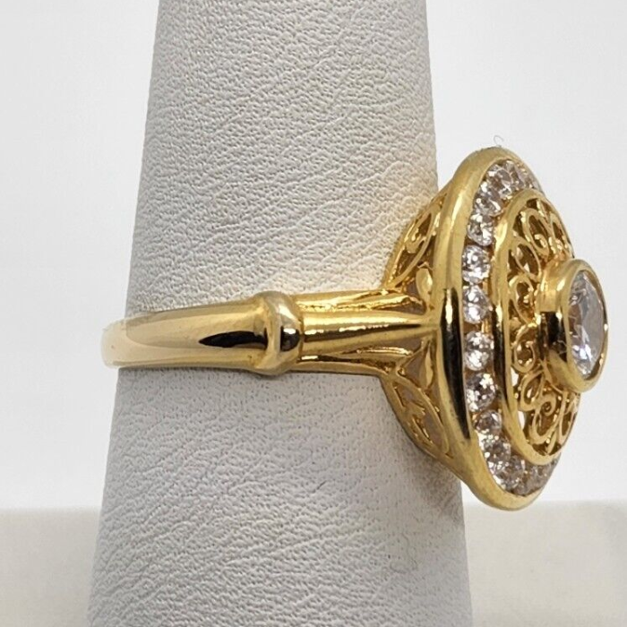 925 Sterling Silver CZ Ring Size 7.5