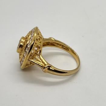 925 Sterling Silver CZ Ring Size 7.5