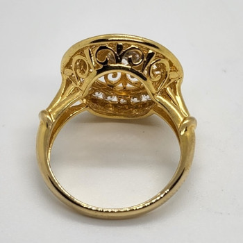 925 Sterling Silver CZ Ring Size 7.5