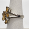 925 Sterling Silver Citrine Ring Size 6.5