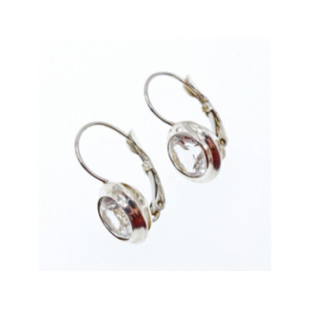 925 Sterling Silver White Beryl (goshenite) Earrings