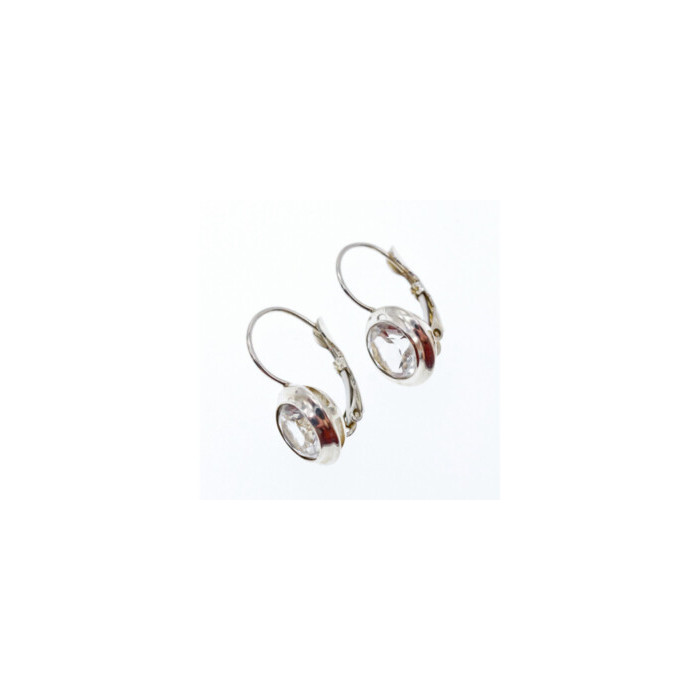 925 Sterling Silver White Beryl (goshenite) Earrings