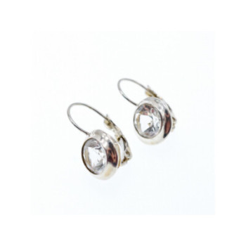 925 Sterling Silver White Beryl (goshenite) Earrings