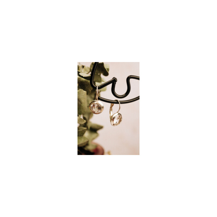 925 Sterling Silver White Beryl (goshenite) Earrings