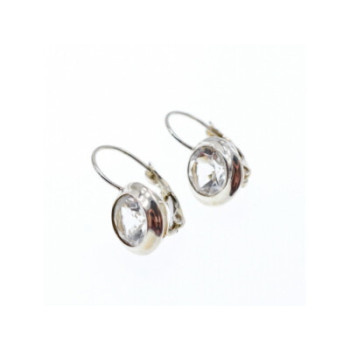 925 Sterling Silver White Beryl (goshenite) Earrings