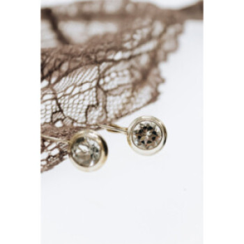 925 Sterling Silver White Beryl (Goshenite) Earrings